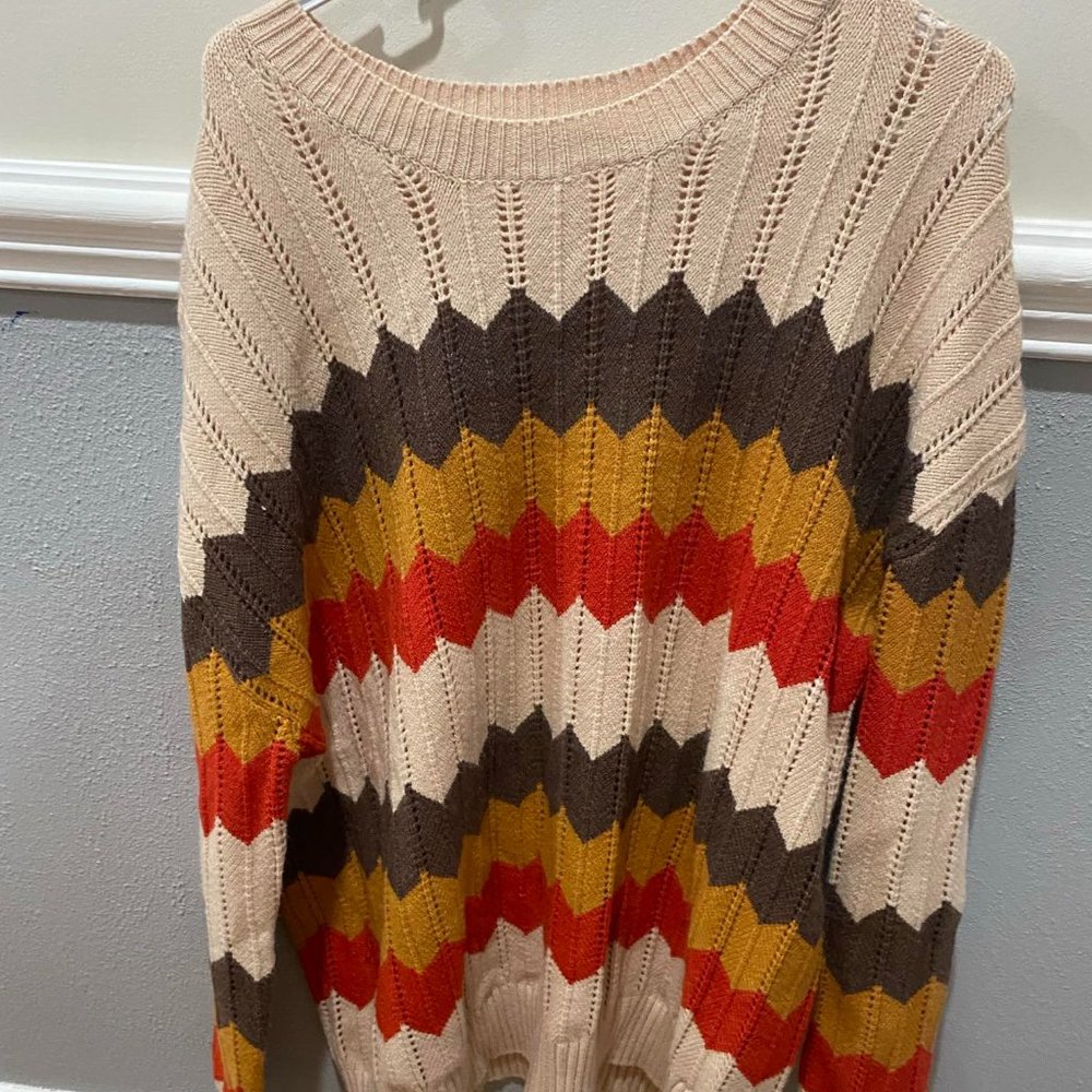Patterned Sweater Top